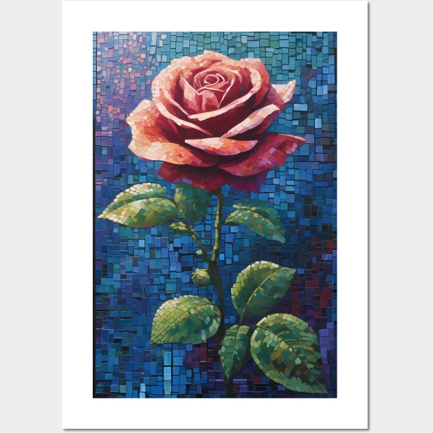 ROSE ON MOZAIK HOME DECOR Wall Art by vibrain